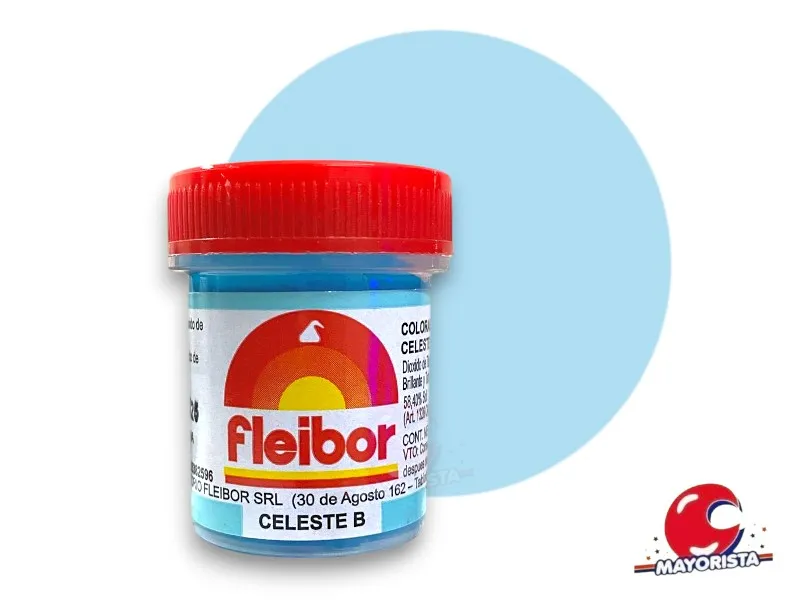 COLORANTE EN PASTA CELESTE (B) 15 GRS X1 - FLEIBOR