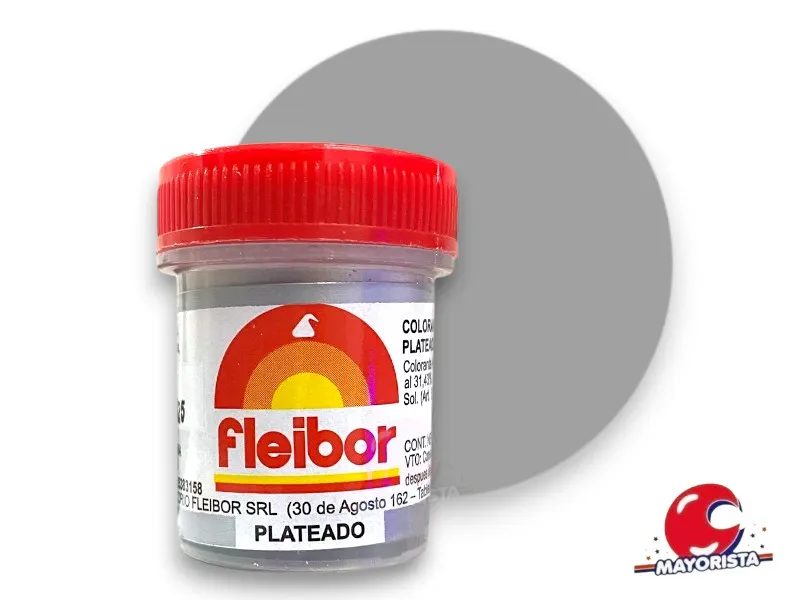 COLORANTE EN PASTA PLATEADO 15 GRS X1 - FLEIBOR