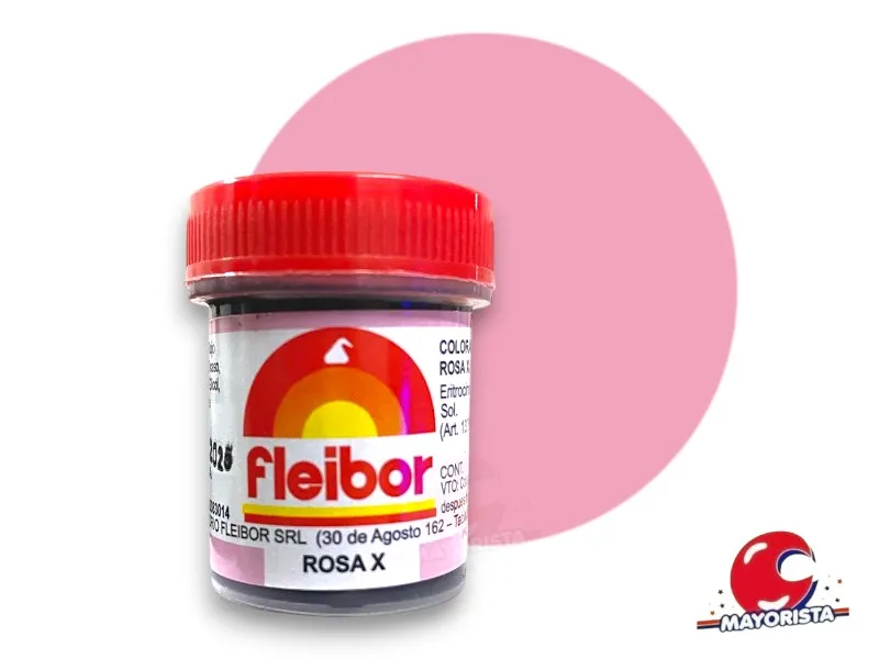 COLORANTE EN PASTA ROSA (X) 15 GRS X1 - FLEIBOR