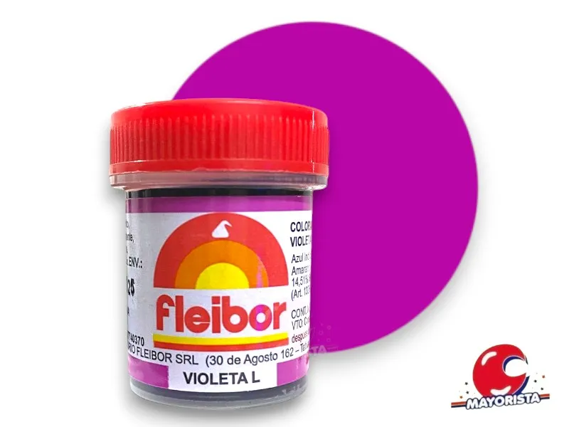 COLORANTE EN PASTA VIOLETA (L) 15 GRS X1 - FLEIBOR