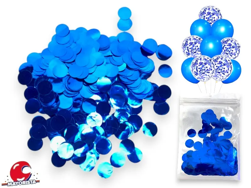 CONFETTI METAL AZUL X 10 GRS (YJ0560) YJ IMPORT