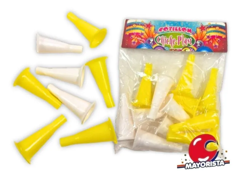 [3634] CORNETIN MINI X12 COMUNION - CHICHE PLAST