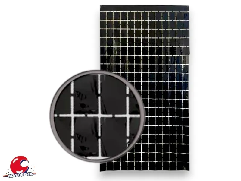 CORTINA SHIMMER PANEL NEGRA (CC828-121) CHG