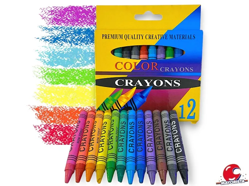 CRAYONES X 12 CAJA AMARILLA CRAYONS (LB1201/S-2688A) TAPS