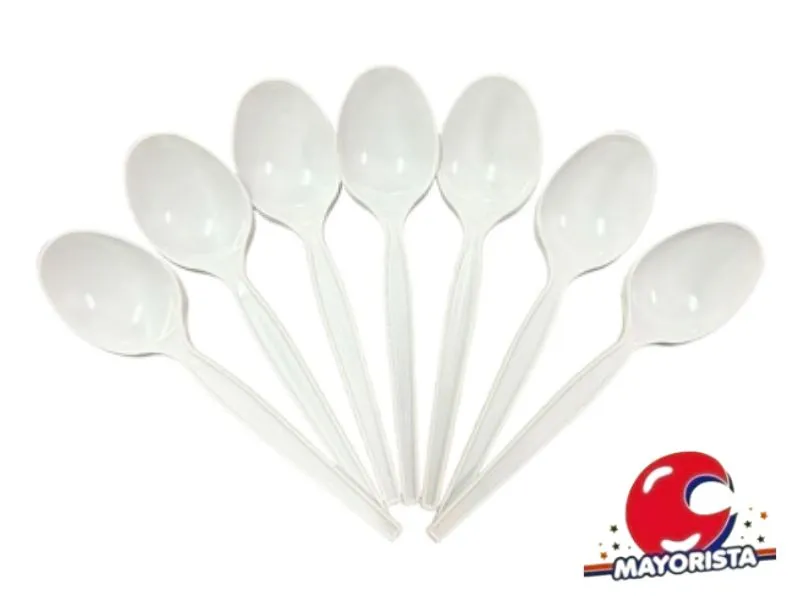 CUCHARITAS BLANCAS/COLOR X 10 - CHICHE PLAST