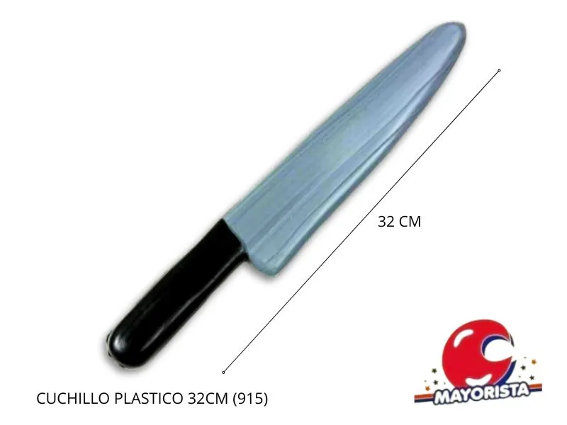 [3868] CUCHILLO PLASTICO DECORADO 32CM (915) MIC Y MAC