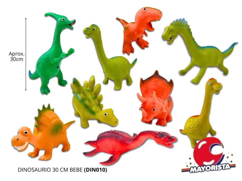 DINOSAURIO 30 CM BEBE (DIN010) CABADIN