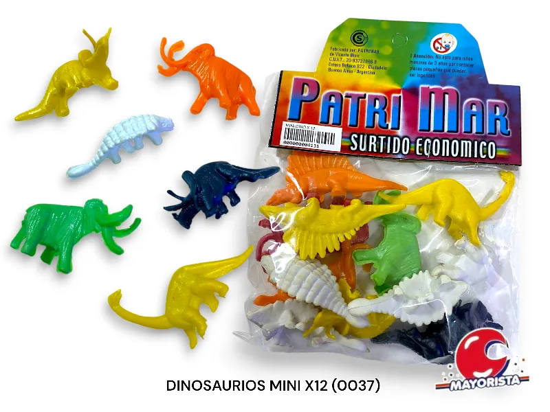 DINOSAURIOS MINI X12 (0037) PATRIMAR