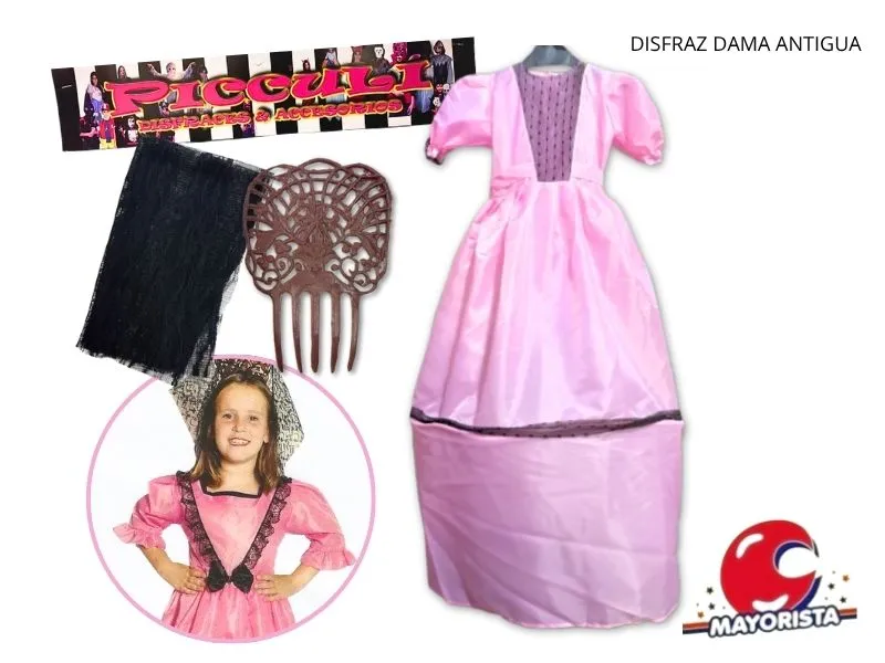 [41] DISFRAZ DAMA ANTIGUA T4/T6 (2130/2131) PICCULI