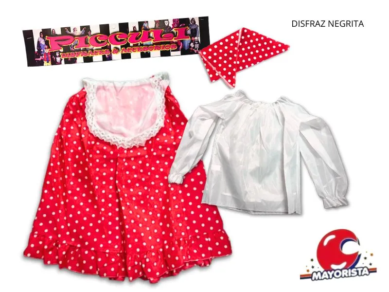 [19] DISFRAZ NEGRITA T8/T10 (2157/2158) PICCULI