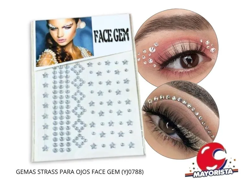GEMAS STRASS PARA OJOS FACE GEM (YJ0788) YJ IMPORT