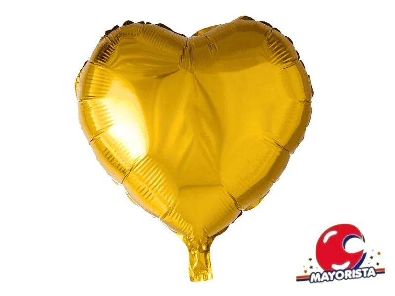 GLOBO MYLAR 18 CORAZON DORADO 45CM (Y1385-1265) CHG
