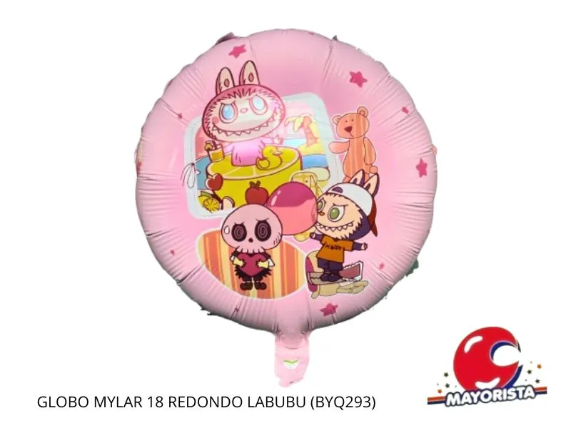 GLOBO MYLAR 18 REDONDO LABUBU 45CM (BYQ293) CHG