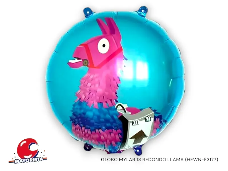 GLOBO MYLAR 18 REDONDO LLAMA 45CM (HEWN-F3177) CHG