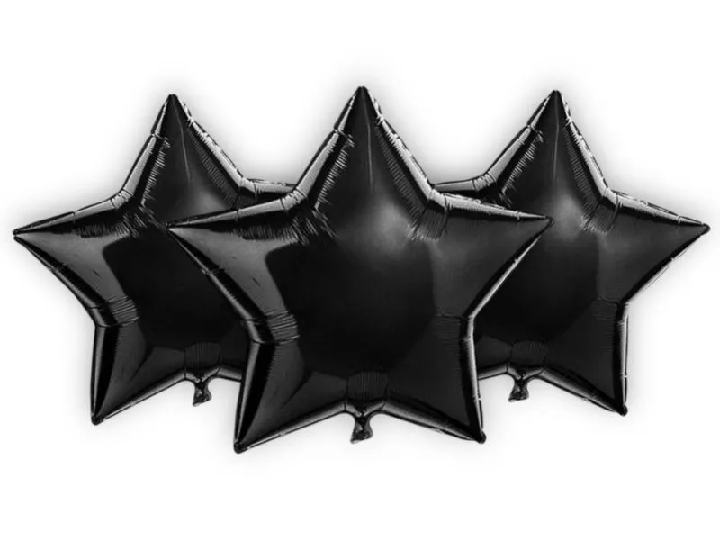 GLOBO MYLAR 5 ESTRELLA NEGRA (12CM) ERIK