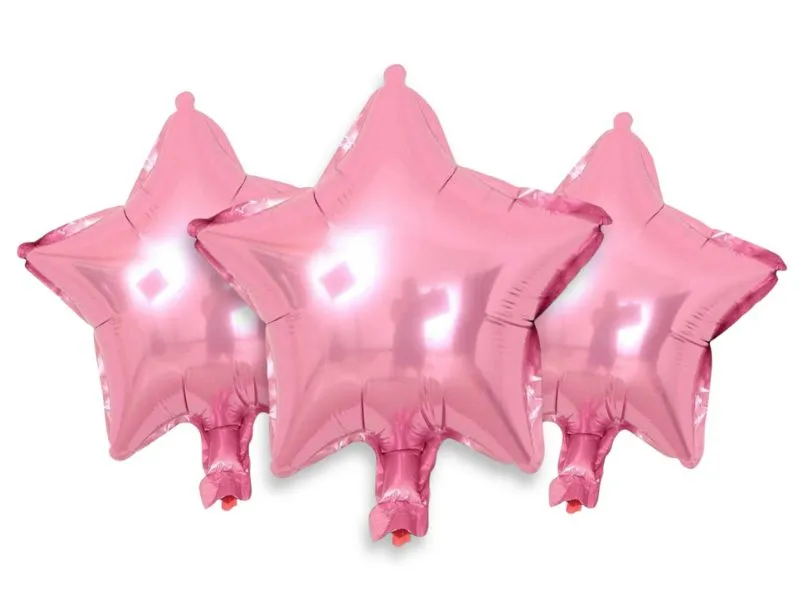 [7653] GLOBO MYLAR 5 ESTRELLA ROSA (12CM) ERIK