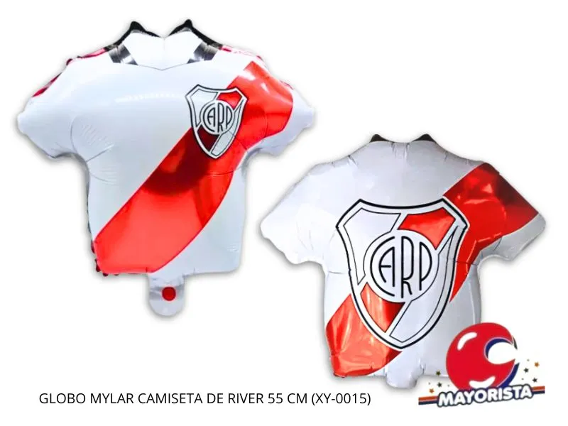 [6830] GLOBO MYLAR CAMISETA DE RIVER 34X36 CM (XY-0011) LCOST