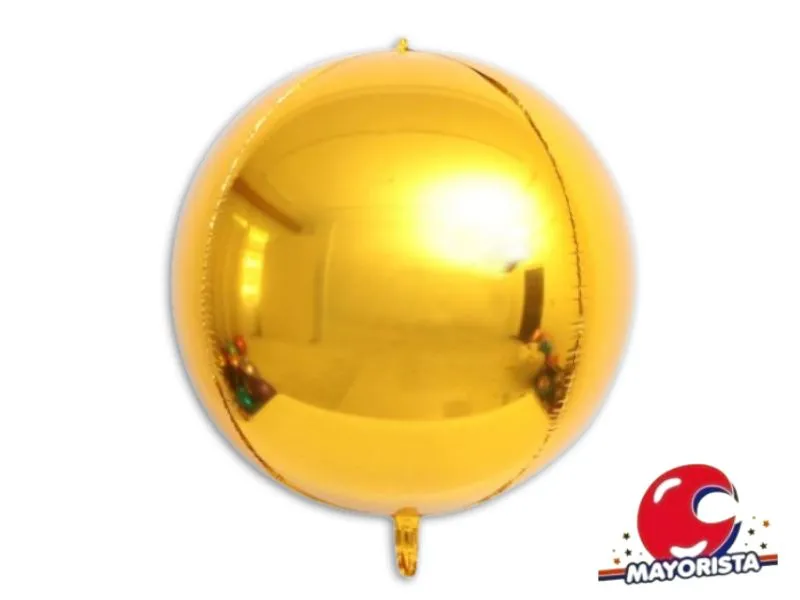 [5296] GLOBO MYLAR 135 CM ESFERA ORBZ DORADA (YY113) CHG