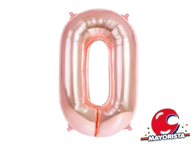 [202089950126] GLOBO MYLAR N 0 ROSE GOLD 16 (40CM) CADENACI