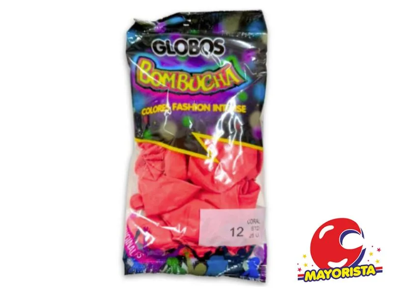 [7798420972887] GLOBOS 12 X 25 STANDARD CORAL BOMBUCHA