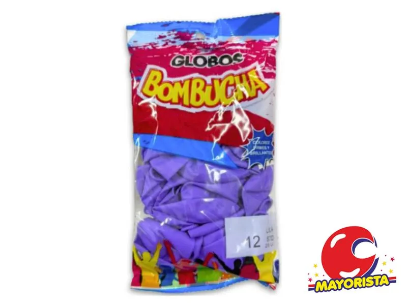 [7798420970388] GLOBOS 12 X 25 STANDARD LILA BOMBUCHA