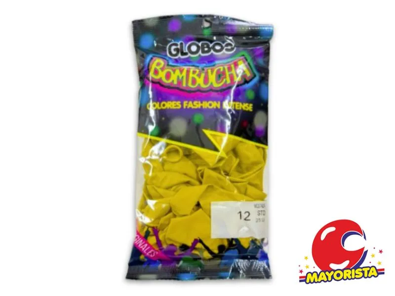 [7798420972849] GLOBOS 12 X 25 STANDARD MOSTAZA BOMBUCHA