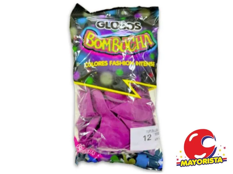 [7798420972955] GLOBOS 12 X 25 STANDARD PURPURA LUXURY BOMBUCHA