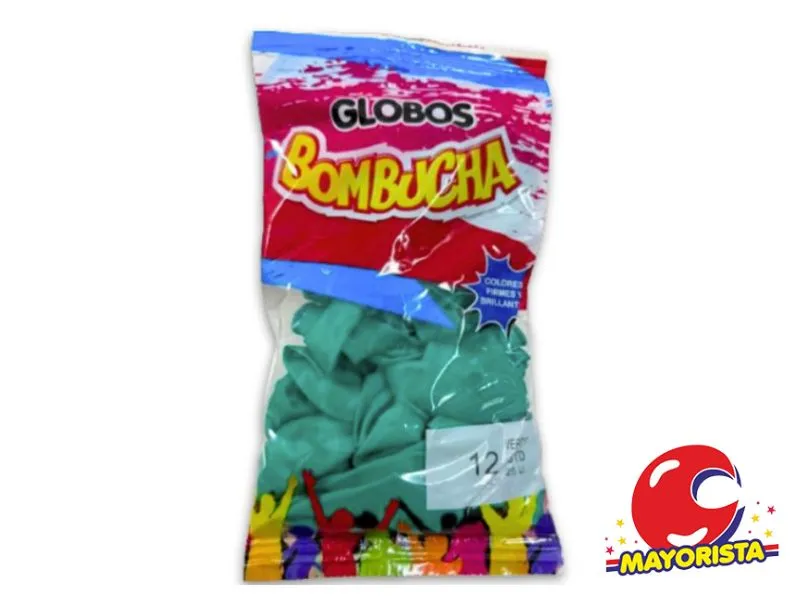 [7798420973020] GLOBOS 12 X 25 STANDARD VERDE HOJA BOMBUCHA