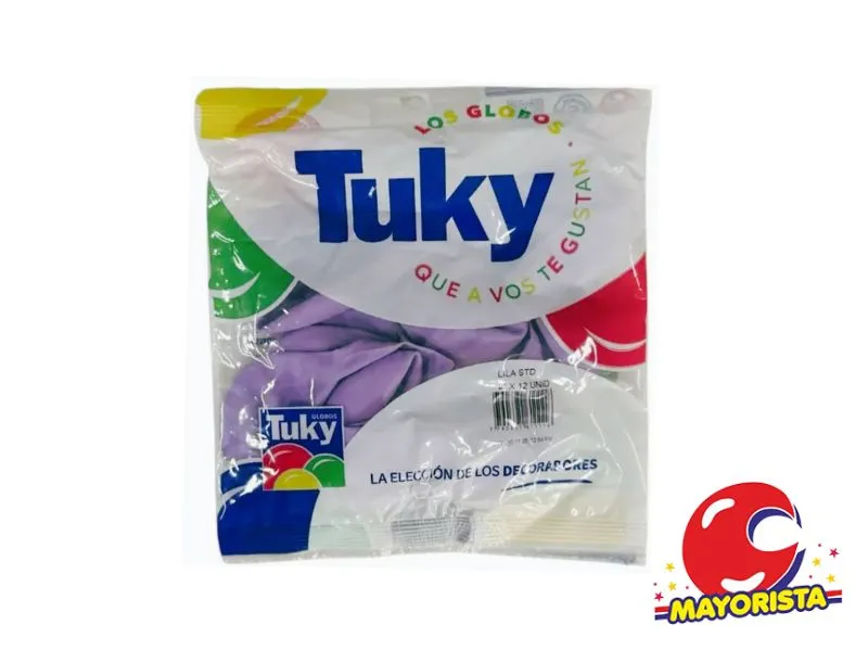[7790391601124] GLOBOS 9 X 25 STANDARD LILA - TUKY