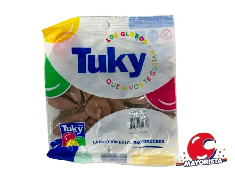 [7790391601322] GLOBOS 9 X 25 STANDARD MARRON - TUKY