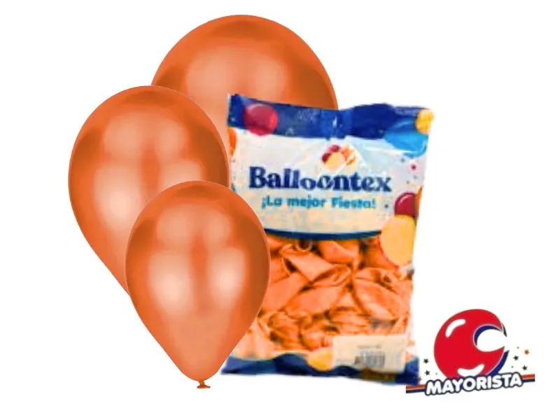 [7790391605610] GLOBOS 9 X 50 PERLADO NARANJA - BALLOONTEX