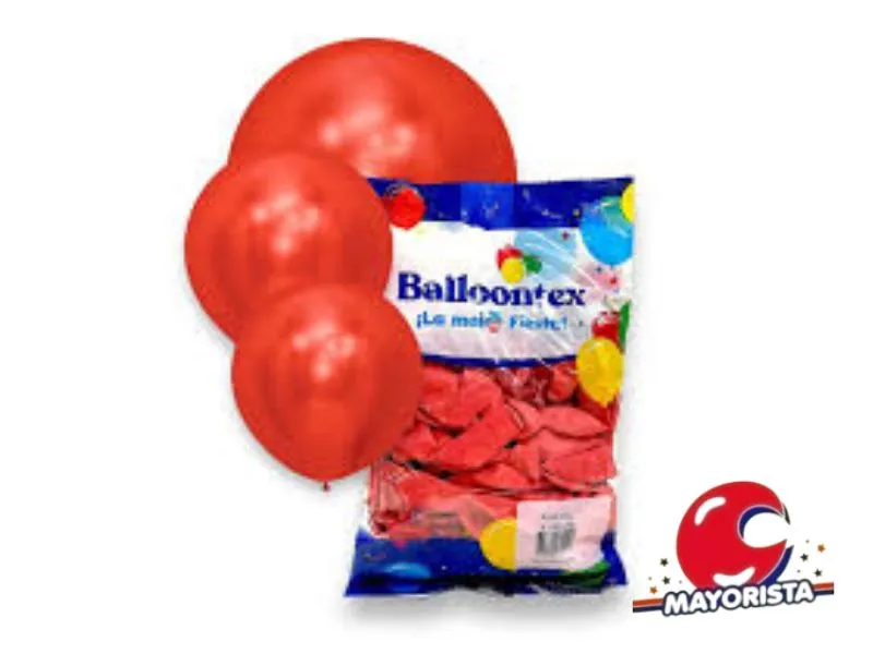 [7790391605412] GLOBOS 9 X 50 PERLADO ROJO - BALLOONTEX