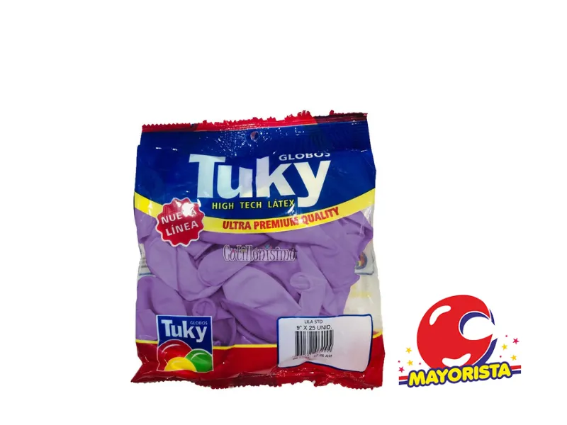 GLOBOS 9 X 50 STANDARD LILA - TUKY