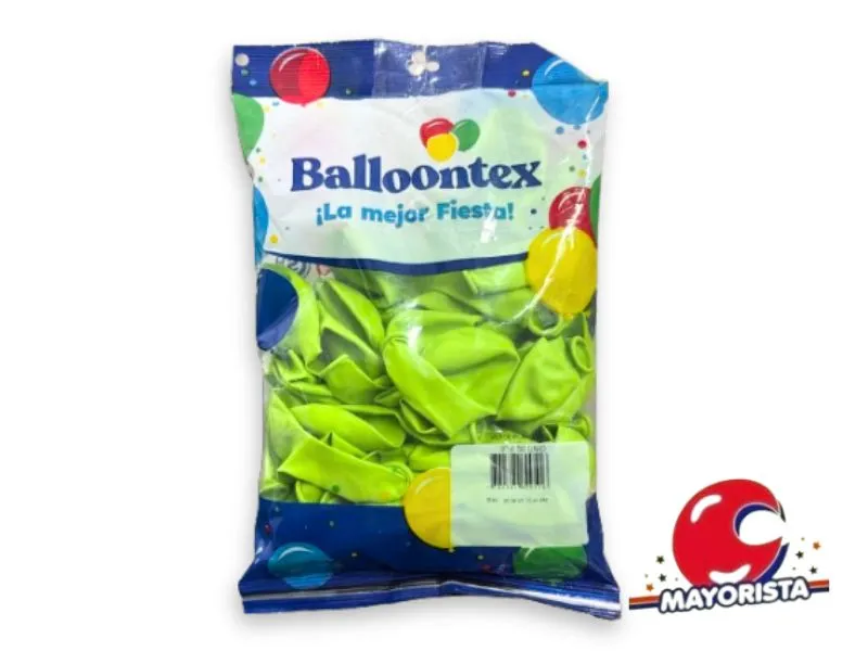 [7790391600516] GLOBOS 9 X 50 STANDARD VERDE MANZANA - BALLOONTEX