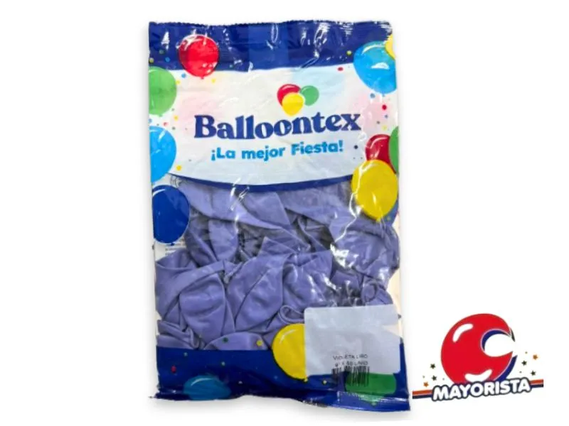[7790391601216] GLOBOS 9 X 50 STANDARD VIOLETA - BALLOONTEX
