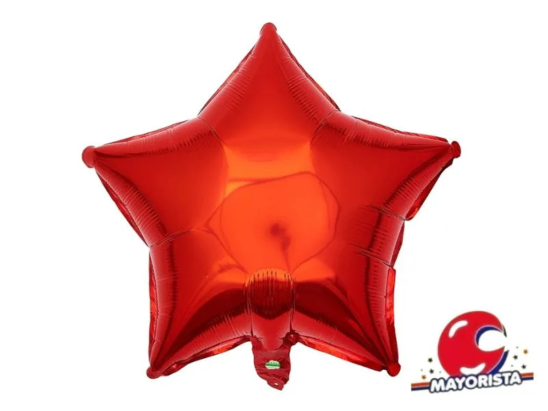 GLOBO MYLAR 18 ESTRELLA ROJA (45CM) ERIK