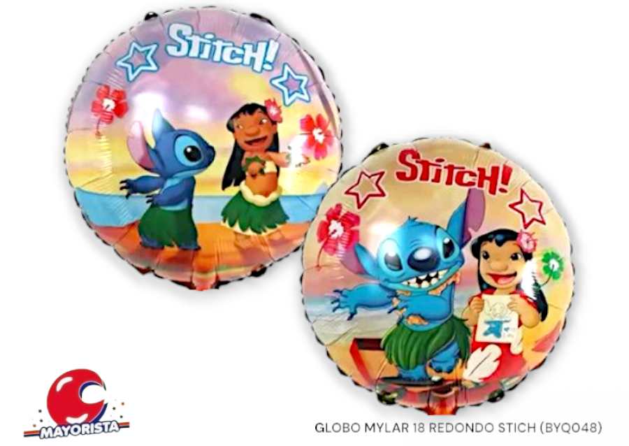 GLOBO MYLAR 18 REDONDO ANGELA STITCH 45CM (BYQ354) CHG