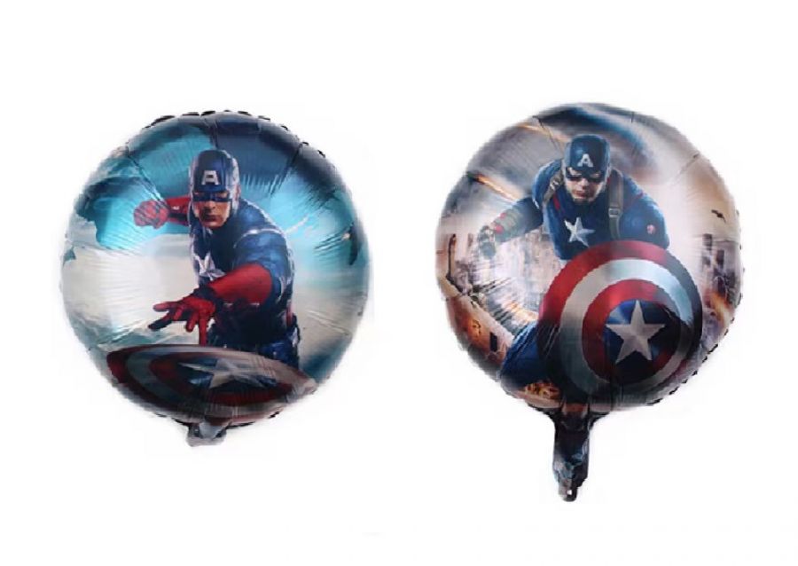GLOBO MYLAR 18 REDONDO CAPITAN AMERICA 45CM (10461) CHG