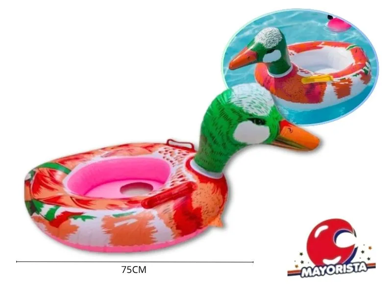 [1531] INFLABLE BOTE PASAPIE PATO 75CM SAN LI TOYS (DD-9352/INFA001) - SOL