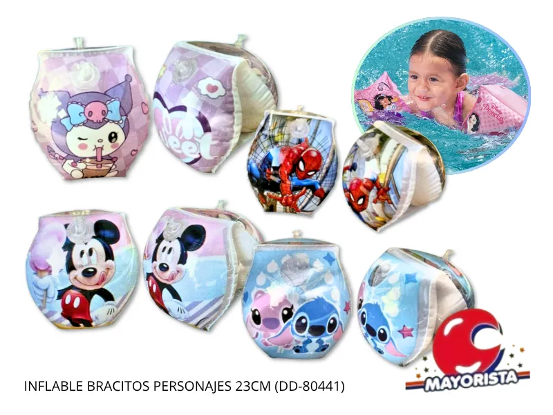 [3942] INFLABLE BRACITOS PERSONAJES 23CM (DD-80441) - SOL