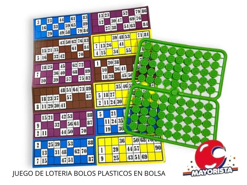[1273] JUEGO DE LOTERIA BOLOS PLASTICOS EN BOLSA - TACAMAN