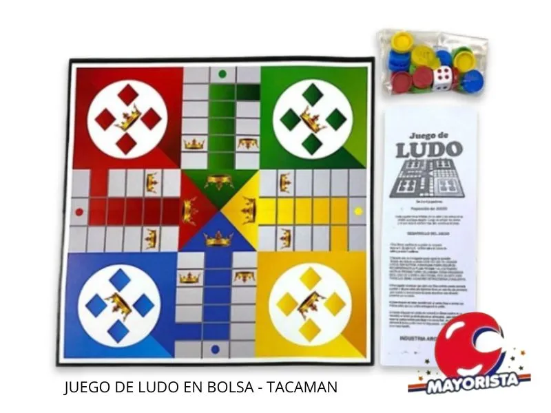 JUEGO DE LUDO EN BOLSA - TACAMAN