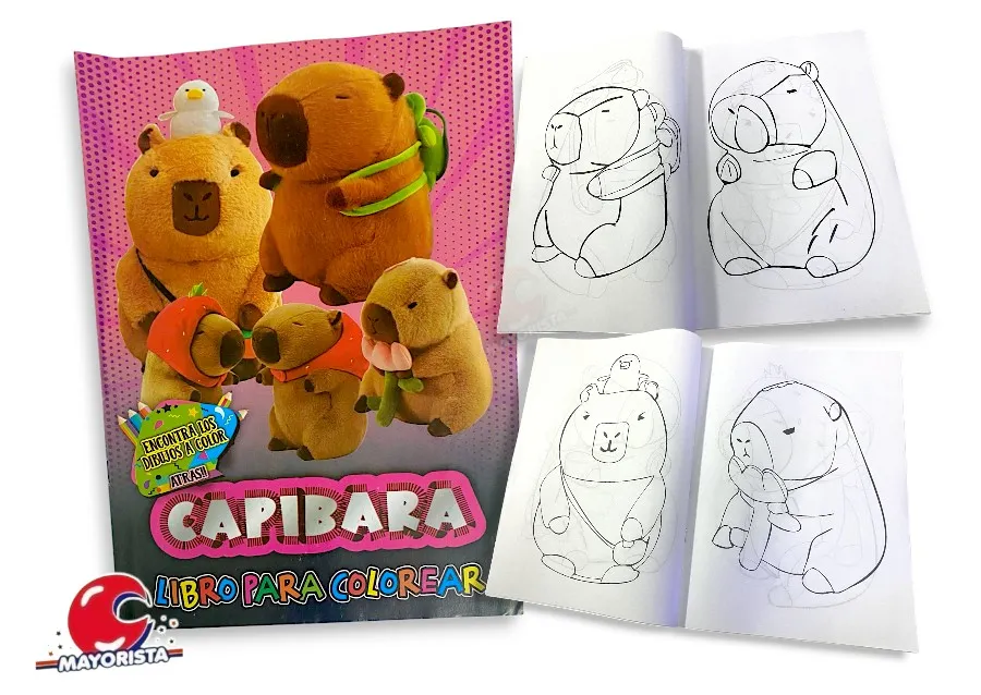 [2398] LIBRITO PARA COLOREAR CAPIBARA (TIA)