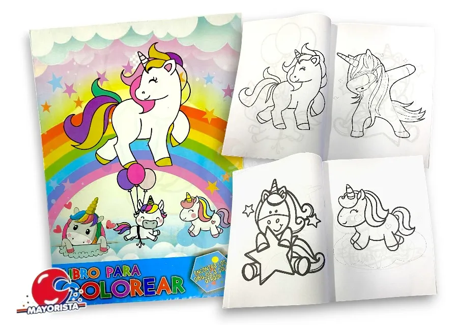 [2132] LIBRITO PARA COLOREAR UNICORNIO (TIA)