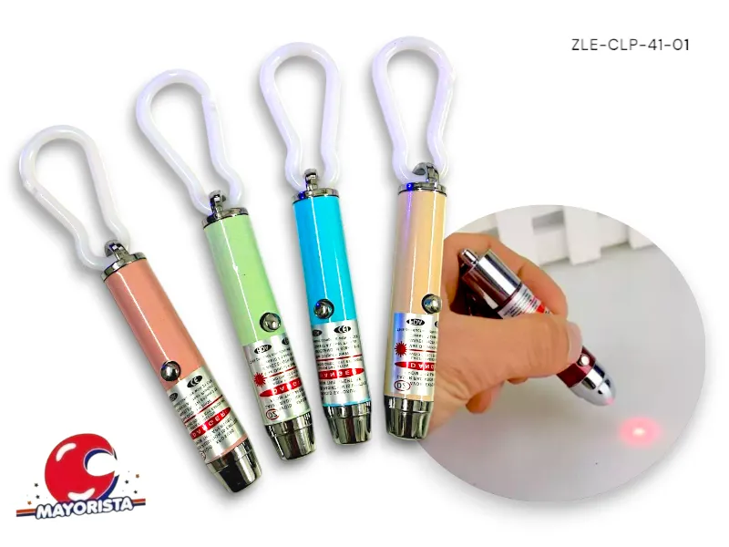 LLAVERO C/LUZ PUNTERO LASER (ZLE-CLP-41-01) ERIK