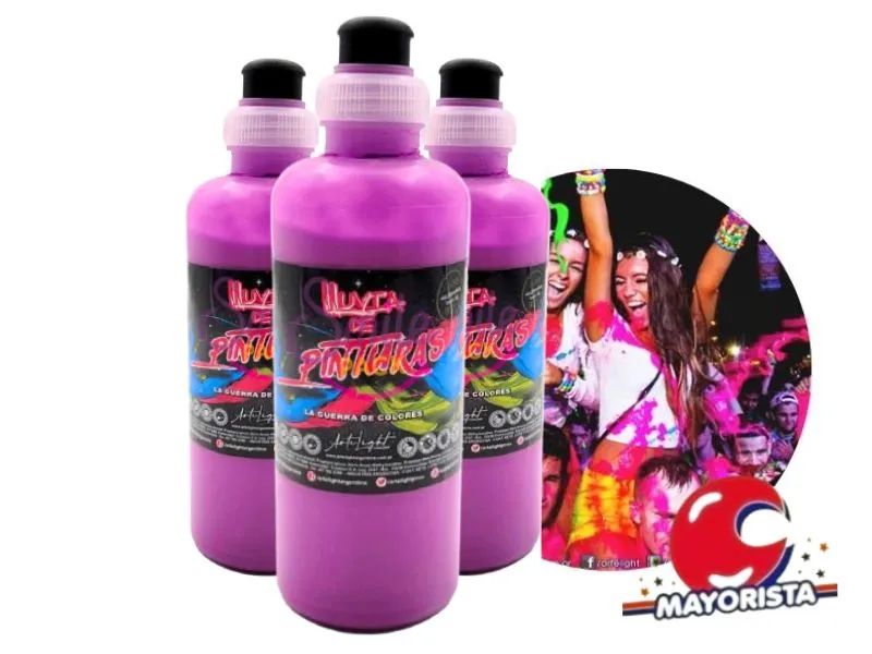 LLUVIA DE PINTURAS VIOLETA FLUO X 250 CC (0357) ARTELIGHT