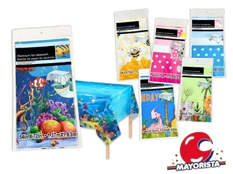 MANTEL PLASTICO ANIMALES VS MODELOS 137X183 (ZLE-CM-01-02/ZLE-CDE-24-01) ERIK