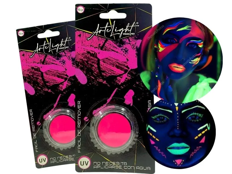[6901028505031] MAQUILLAJE ARTISTICO X 1 FUCSIA FLUO 5 GRS (5031) ARTELIGHT