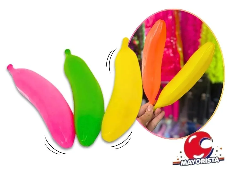 [2467] MARACA X 1 BANANA FLUO - VIVES/SUC