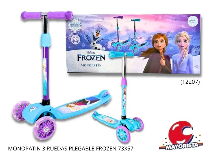 MONOPATIN 3 RUEDAS PLEGABLE FROZEN 73X57 (12207) KADA